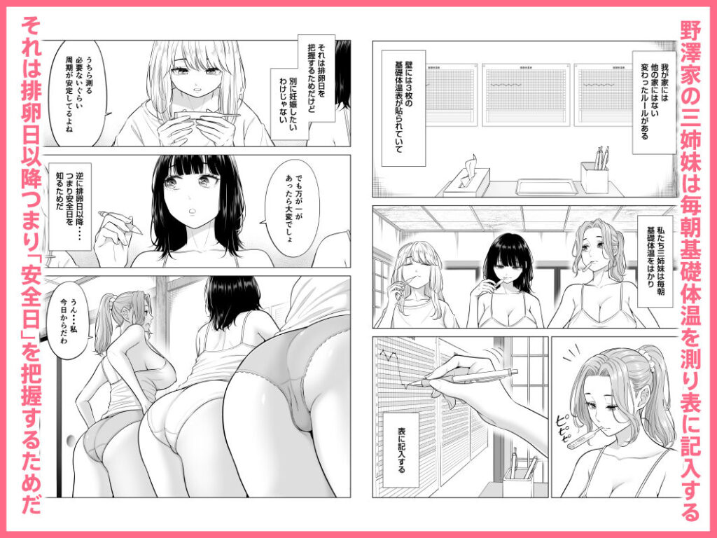 お義父さんの性欲処理は私たち三姉妹のもちまわりっ 同人誌 サンプル 【ムチムチ・近親相姦・姉妹・ハーレム】